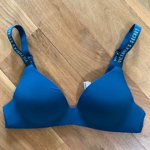 VICTORIA SECRET T-Shirt Bra. Size 34A Dark Teal